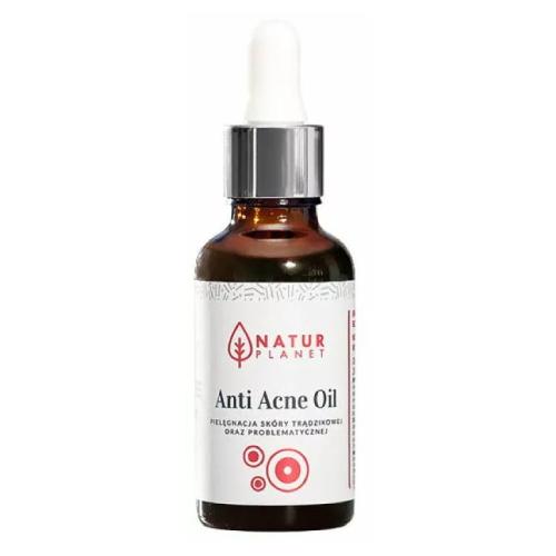 Miniaturka artykułu - NaturPlanet Olej na trądzik Anti Acne, 30ml