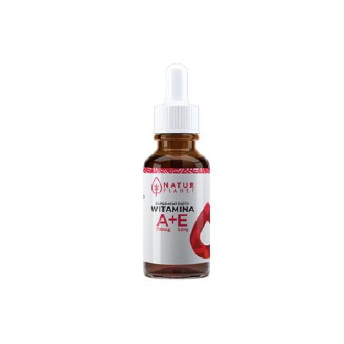 NaturPlanet Witamina A+E Krople - 30ml