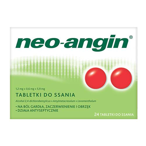 Miniaturka artykułu - Neo-Angin z cukrem, 24 tabletki do ssania