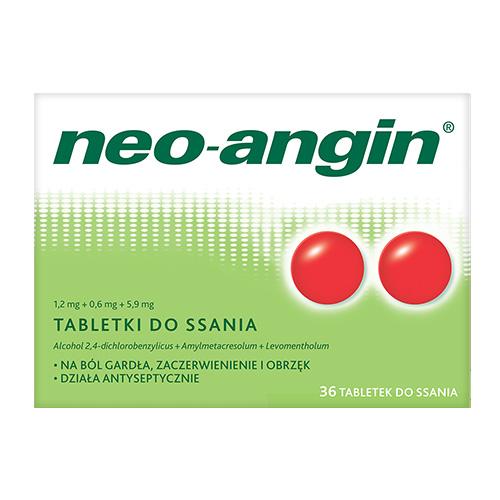 Neo-Angin z cukrem, 36 tabletek do ssania