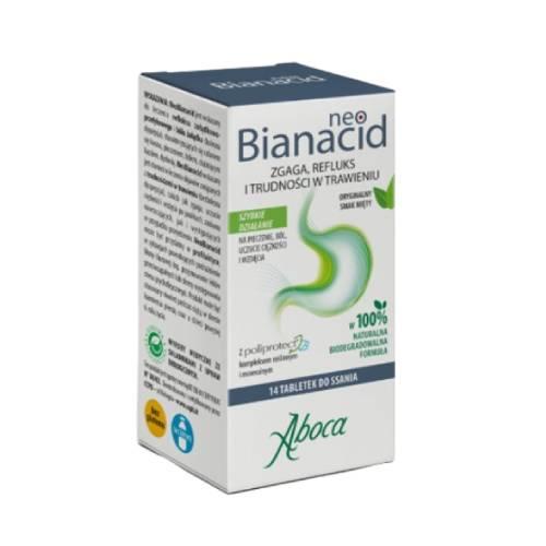 Miniaturka artykułu - NeoBianacid, 14 tabl. do ssania - na nadkwaśność i refluks