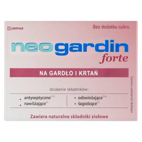 Miniaturka artykułu - Neogardin FORTE, 20 tabletek do ssania