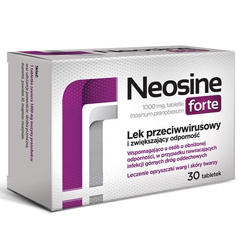 Miniaturka artykułu - Neosine Forte 1000 mg, 30 tabletek - Lek przeciwwirusowy i zwiększający odporność
