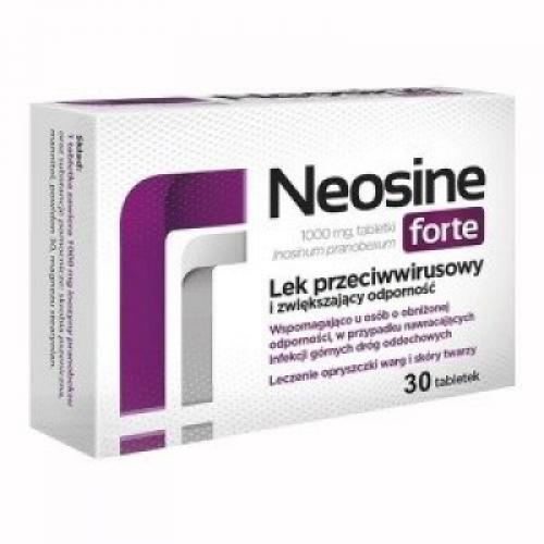 Miniaturka artykułu - Neosine Forte 1g, 30 tabletek USZKODZONE TEKTUROWE OPAKOWANIE