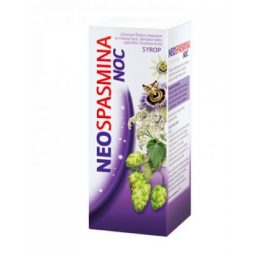 Miniaturka artykułu - NEOSPASMINA NOC (SENOSPASMINA) Syrop - 119 ml (150 g) USZKODZONE OPAKOWANIE