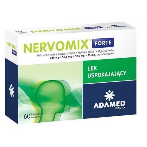 Miniaturka artykułu - Nervomix Forte lek na uspokojenie, 60 kapsułek
