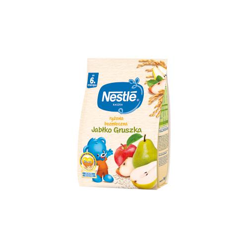 Miniaturka artykułu - Nestle Kaszka ryżowa bezmleczna jabłko gruszka dla niemowląt po 6. miesiącu, 180g