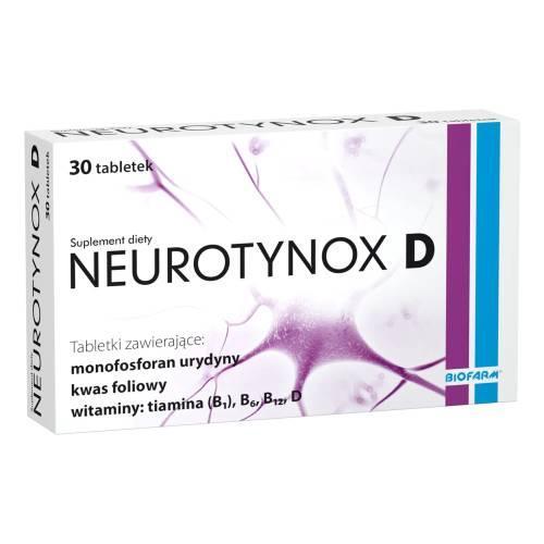 Miniaturka artykułu - Neurotynox D, 30 tabl. USZKODZONE TEKTUROWE OPAKOWANIE