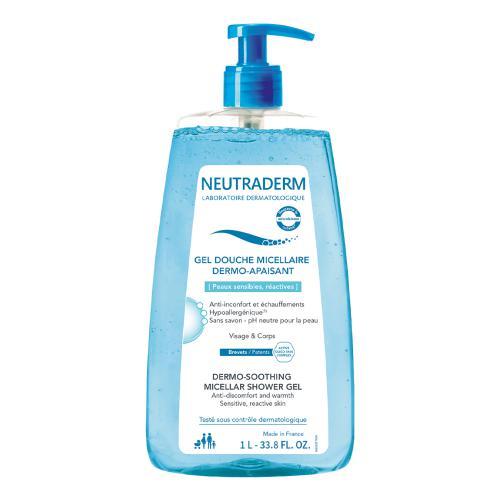 Miniaturka artykułu - NEUTRADERM Dermo-łagodzący micelarny żel pod prysznic, 1L/ USZKODZONY KOREK
