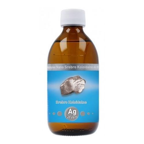 Miniaturka artykułu - Niejonowe Nano Srebro koloidalne Ag 25 ppm, 300ml USZKODZONE OPAKOWANIE