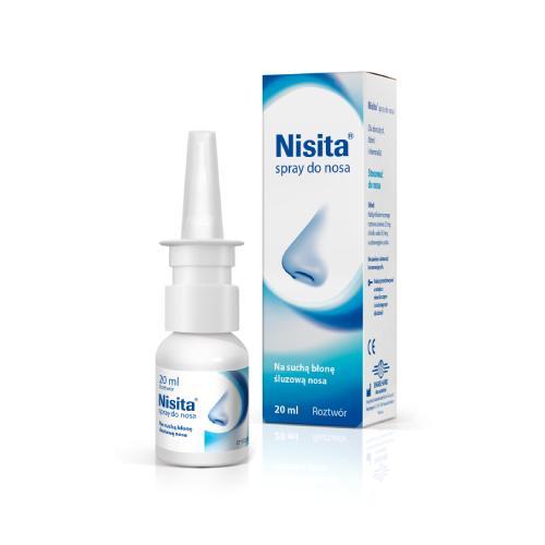 Miniaturka artykułu - NISITA Spray do nosa, 20ml KR&Oacute;TKA DATA 31.10.2026