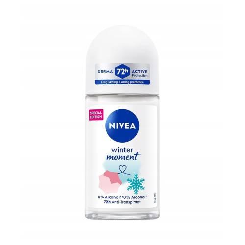Miniaturka artykułu - Nivea Antyperspirant Roll-on Winter Moment, 50 ml
