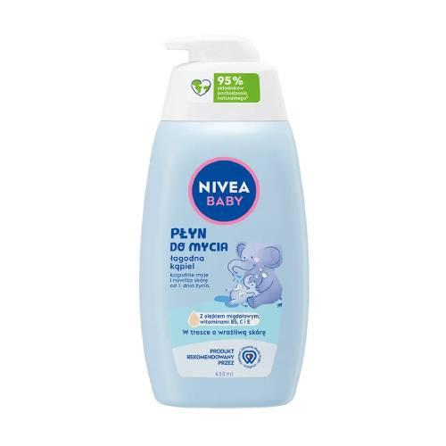 Miniaturka artykułu - NIVEA Baby Płyn do mycia Łagodna kąpiel, 450ml