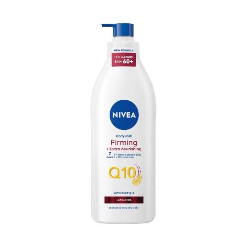Miniaturka artykułu - Nivea Q10 ujędrniająco-odżywcze mleczko do ciała z pompką, 400 ml