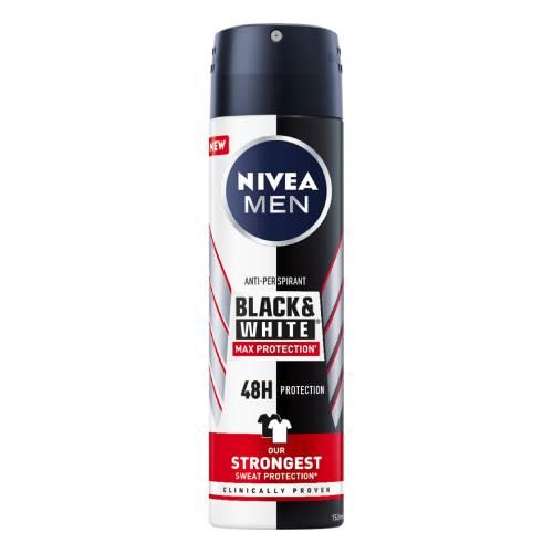 Miniaturka artykułu - NIVEA MEN Black&White Max Protection Antyperspirant dla mężczyzn, 150ml