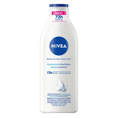 Miniaturka artykułu - NIVEA Błyskawicznie nawilżający balsam do ciała, 400 ml