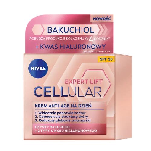 Miniaturka artykułu - NIVEA Cellular Expert Lift Anti Age krem na dzień SPF 30, 50ml