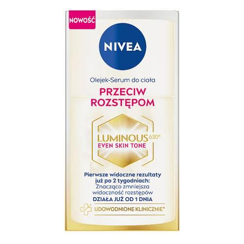 Miniaturka artykułu - NIVEA Cellular Luminous 630&deg; Olejek-serum do ciała przeciw rozstępom, 100ml