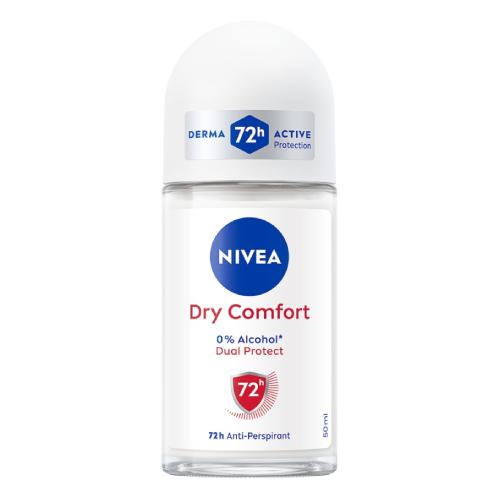 Miniaturka artykułu - Nivea Dry Comfort Antyperspirant w kulce dla kobiet roll on, 50 ml