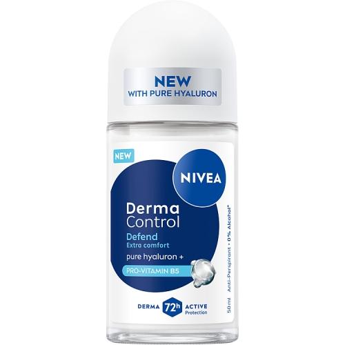 Miniaturka artykułu - Nivea Derma Control Defend Antyperspirant Roll-On, 50 ml