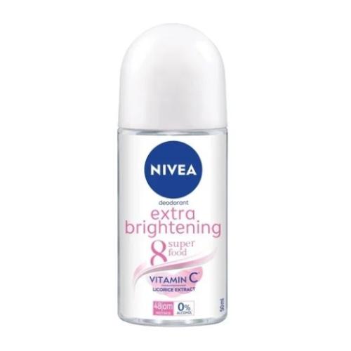 Miniaturka artykułu - NIVEA Extra Brightening roll-on Antyperspirant w kulce dla kobiet, 50ml