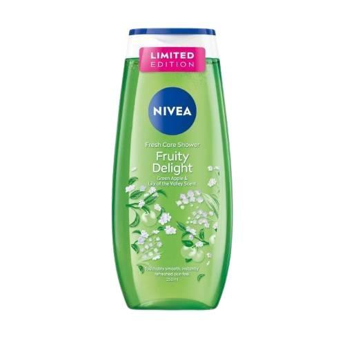 Miniaturka artykułu - NIVEA Fresh Care Shower Fruity Delight Żel pod prysznic zielone jabłko i kwiat lilii, 250ml
