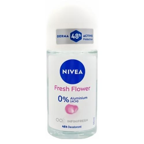 Miniaturka artykułu - Nivea Fresh Flower Dezodorant Roll-on, 50 ml
