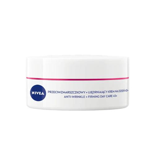 Miniaturka artykułu - NIVEA krem przeciwzmarszczkowy ujędrniający 45+ na dzień, 50ml