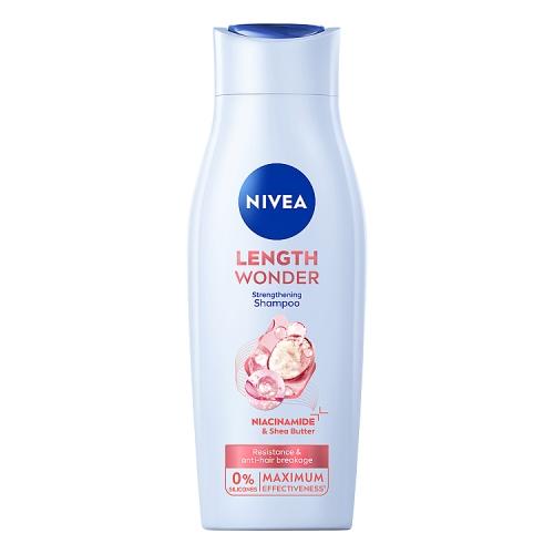 Miniaturka artykułu - Nivea Length Wonder Szampon wzmacniający, 400 ml