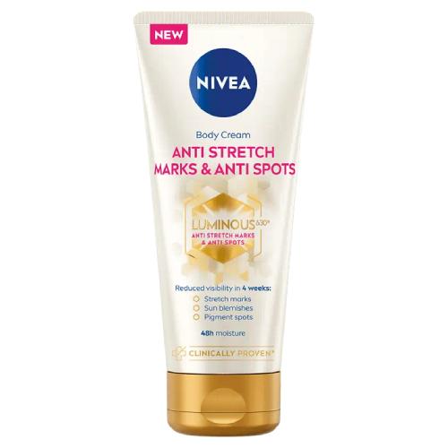 Miniaturka artykułu - NIVEA Luminous630 Krem do ciała przeciw rozstępom, 200ml