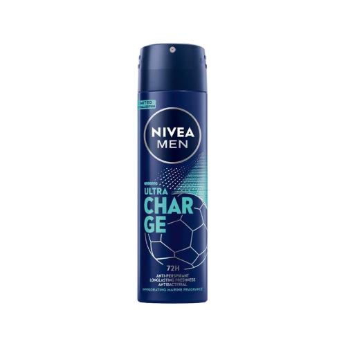 Miniaturka artykułu - NIVEA MEN Antyperspirant w sprayu Ultra Charge, 150ml