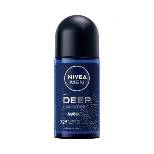 Miniaturka artykułu - NIVEA Men Deep Darkwood Antyperpirant Roll-on, 50ml