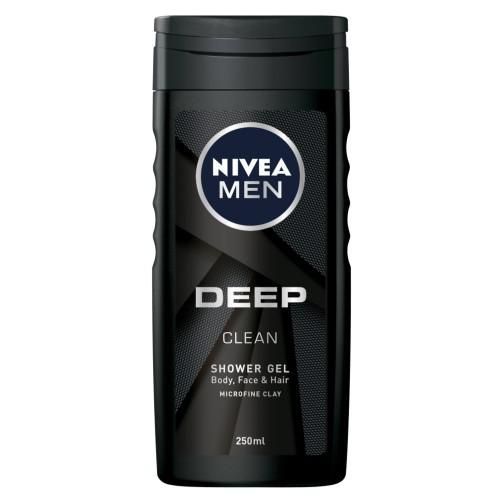 Miniaturka artykułu - NIVEA MEN Deep Żel pod prysznic do ciała i włos&oacute;w, 250ml