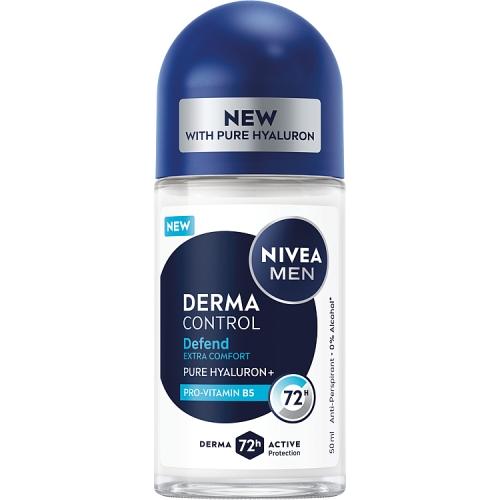 Miniaturka artykułu - Nivea Men Derma Control Defend Antyperspirant Roll-On, 50 ml