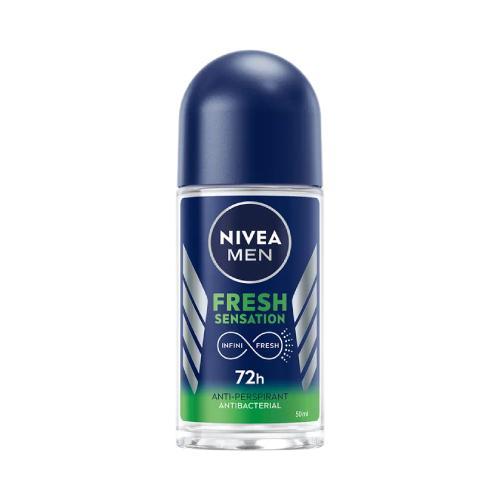 Miniaturka artykułu - NIVEA MEN Fresh Sensation Antyperspirant roll-on, 50ml USZKODZONE / USZKODZONY PLASTIKOWY KOREK