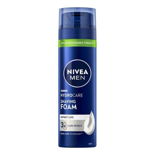 Miniaturka artykułu - Nivea Men Hydrocare Pianka do golenia dla mężczyzn, 200 ml