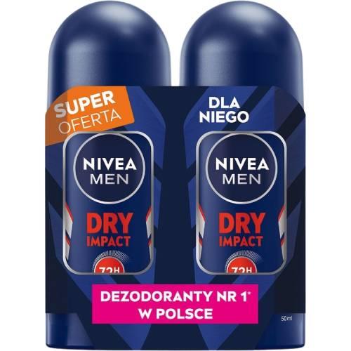 Miniaturka artykułu - NIVEA MEN roll-on Dry Impact, 2 x 50 ml