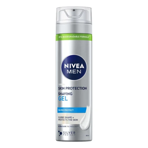 Miniaturka artykułu - NIVEA MEN Żel do golenia Skin protection, 200ml