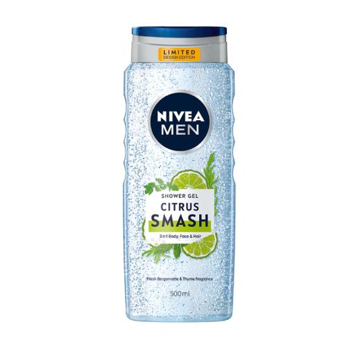 Miniaturka artykułu - NIVEA MEN Żel pod prysznic 3w1 CITRUS SMASH, 500ml