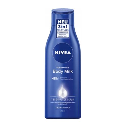 Miniaturka artykułu - NIVEA Mleczko do ciała odżywcze, 250ml