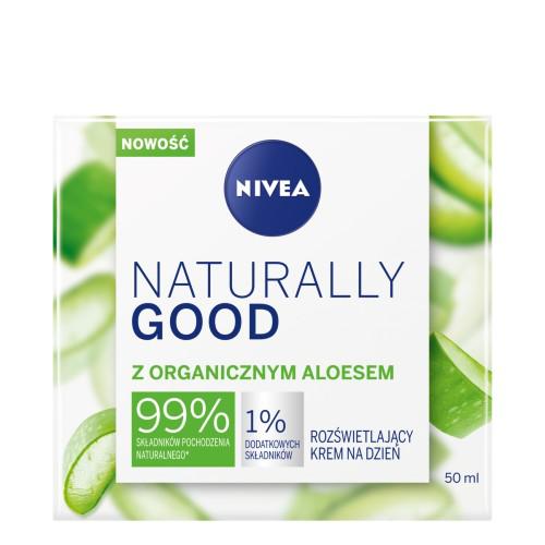 Miniaturka artykułu - NIVEA NATURALLY GOOD Krem na dzień z organicznym aloesem, 50ml
