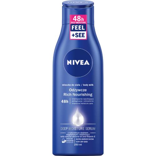 Miniaturka artykułu - NIVEA Odżywcze mleczko do ciała, 250ml