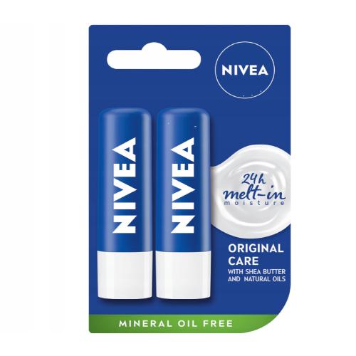 Miniaturka artykułu - NIVEA Original Care Pomadka ochronna DUO, 2 sztuki