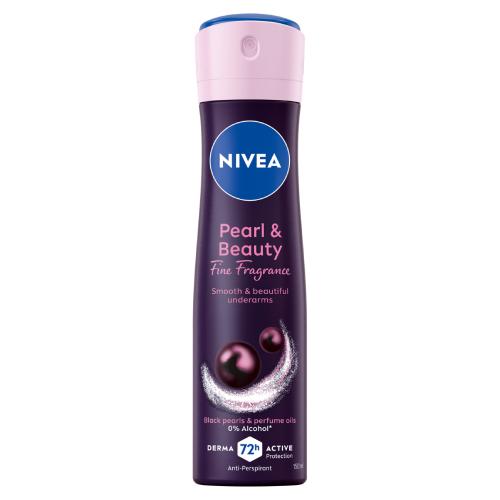 Miniaturka artykułu - NIVEA Pearl & Beauty Black Pearl Antyperspirant w sprayu, 150 ml