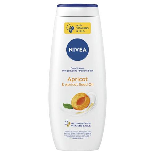 Miniaturka artykułu - NIVEA Pielęgnujący żel pod prysznic z naturalnym olejkiem z nasion moreli, 500ml