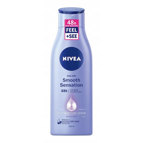 Miniaturka artykułu - NIVEA Smooth Sensation Wygłądzające mleczko do ciała, 250ml