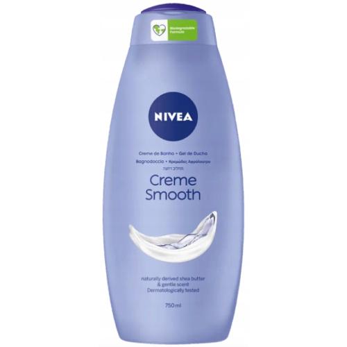 Miniaturka artykułu - NIVEA Creme Smooth Kremowy żel pod prysznic, 750ml
