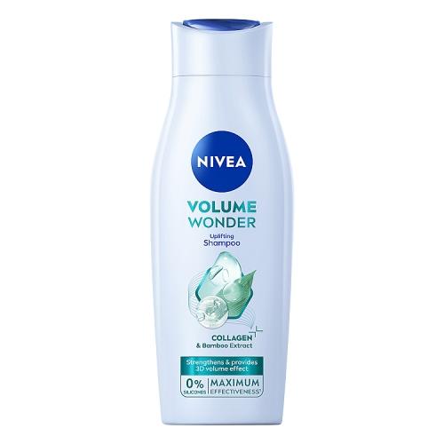 Miniaturka artykułu - NIVEA Volume & Strength Łagodny szampon do włos&oacute;w, 400ml