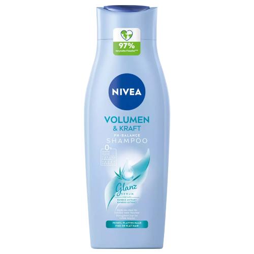 Miniaturka artykułu - NIVEA Volumen & Kraft Szampon do włos&oacute;w, 400 ml