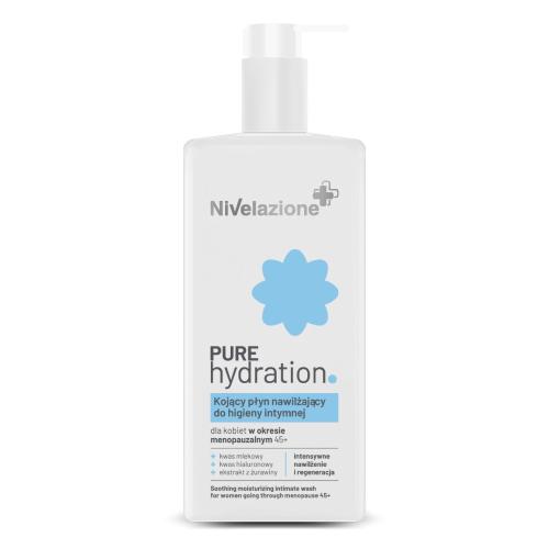 Miniaturka artykułu - FARMONA Nivelazione Pure Hydration Kojący płyn nawilżający do higieny intymnej, 260 ml